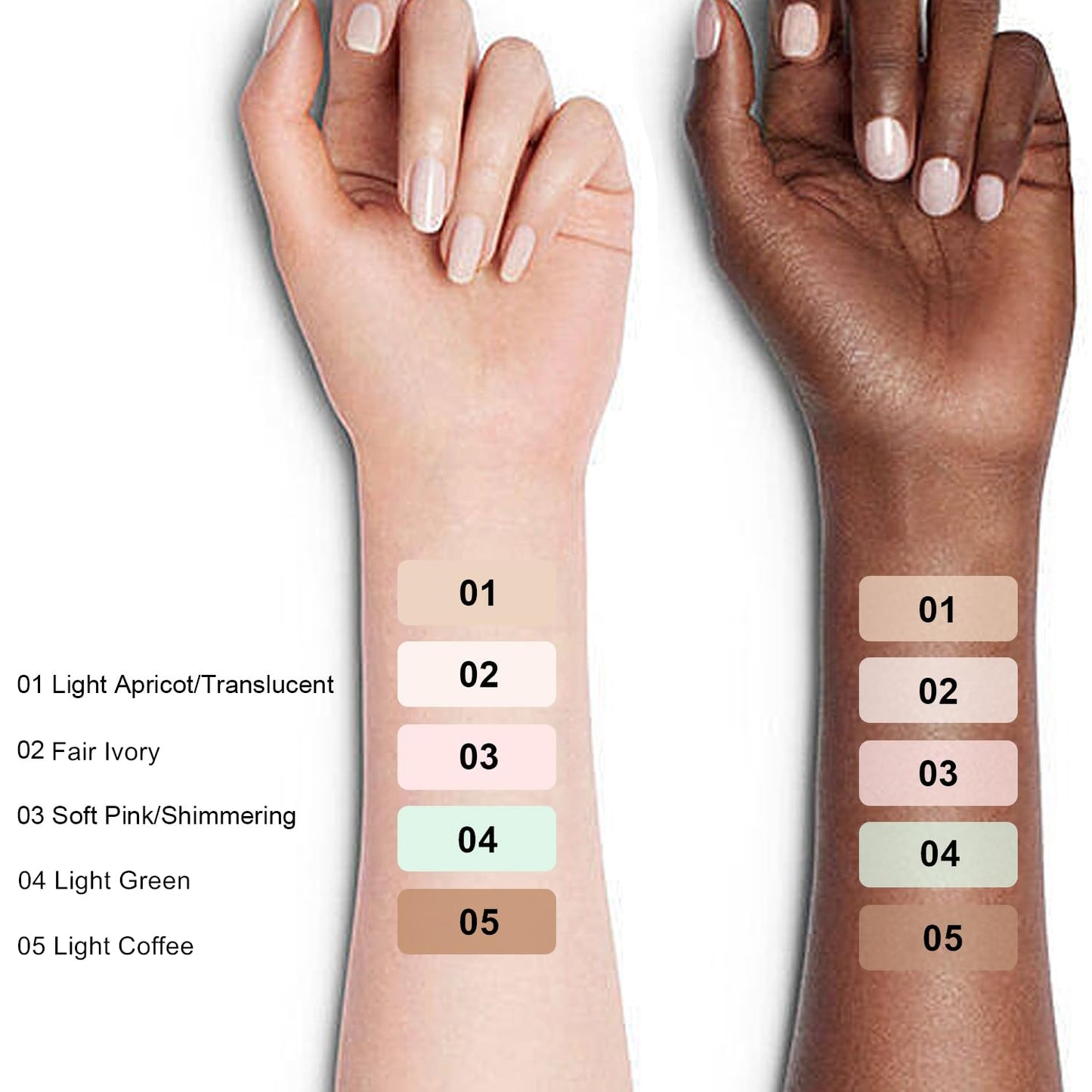 Setting Powder Lightweight Loose Powder Finishing Powder Long-Lasting Face Powder Waterproof with Soft Mushroom Powder Puff & Mirror, Natural Finish, (Light Coffee/Natural)- 2 Boxes