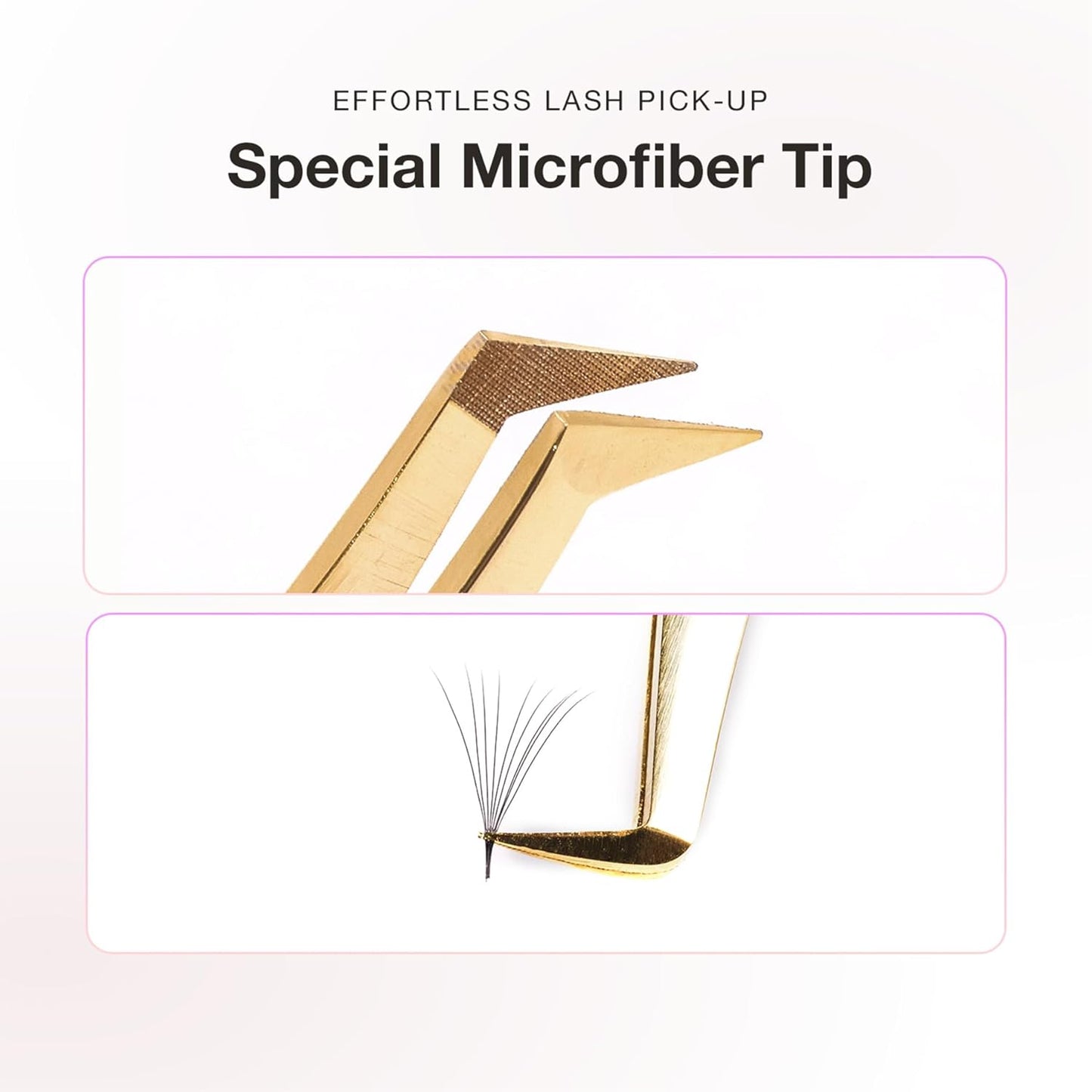 Curacoro Lash Tweezer - Professional & Precision Fiber Tip Grip Lash Tweezers for Eyelash Extensions, Multi Shapes & Purposes Tweezers for Volume, Isolation & Classic Lashes (Silver, Abracadabra)