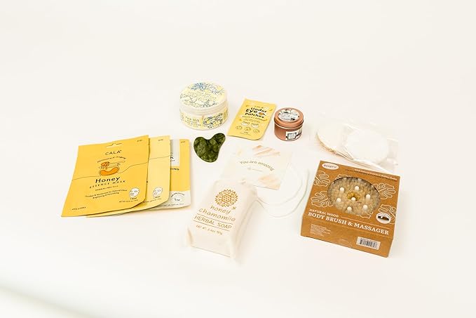 HONEY LUXURY SPA GIFT SET FOR HER - Honey-Citrics Spa Beauty and Personal Care Collection Home Spa Pampering Package Perfect for Thank You, Birthday, Mom, Anniversary Gifts, Gift Box for Her