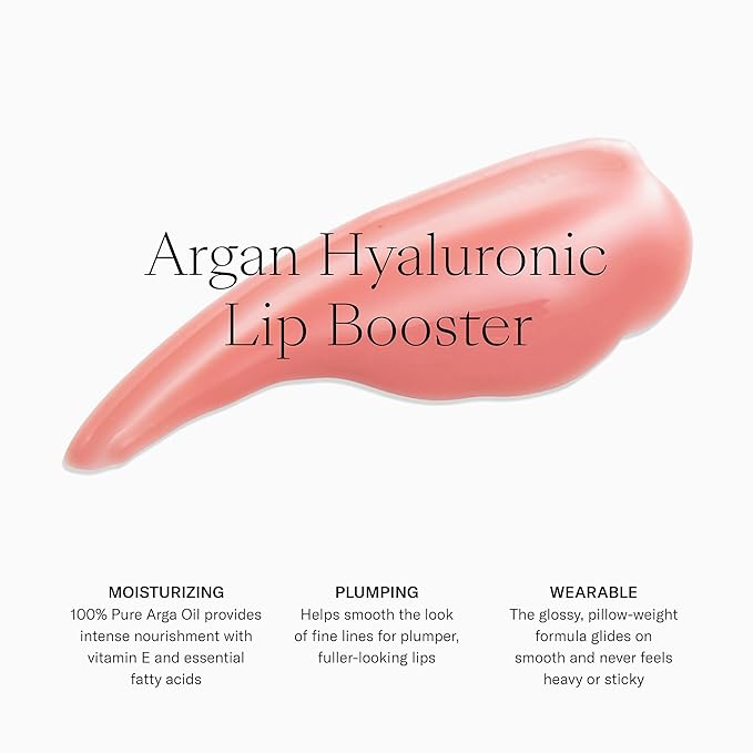 Josie Maran Eye Love Lip Gloss & Mascara Makeup Kit - Plumping Lip Gloss Infused with Argan Oil, Hyaluronic Acid and Sheer, Radiant Color + Argan Black Oil Lengthening Mascara (2 Piece Set)