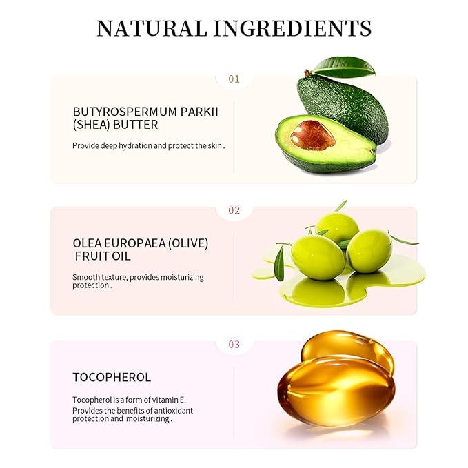 Lip Butter Balm, Day/Night Hydrating Lip Mask, Moisturizing Lip Balm Butter, Ultra-Nourishing Lip Care Moisturizer, Lip Butter Gloss Shine Lip Glow Oil Makeup#1 Vanilla
