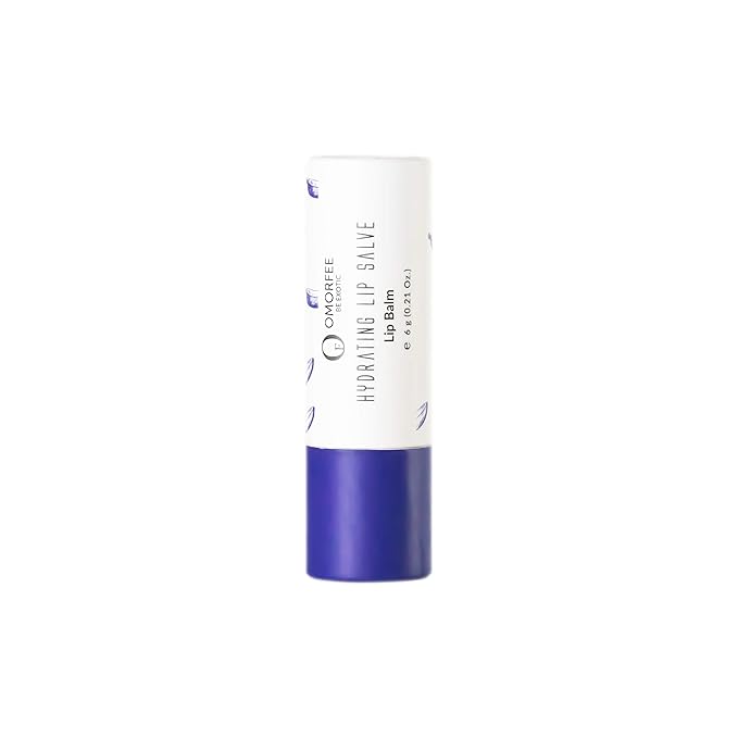 OMORFEE 100% Organic Hydrating LipStick, Lip Stick for Dry Lips, Lip Stick for Chapped Lips, Lip Butter for Nourishing Lips, Lip Stick for Cracked Lips, Moisturize & Softens Very Dry Lips- 6 g/0.21 Oz