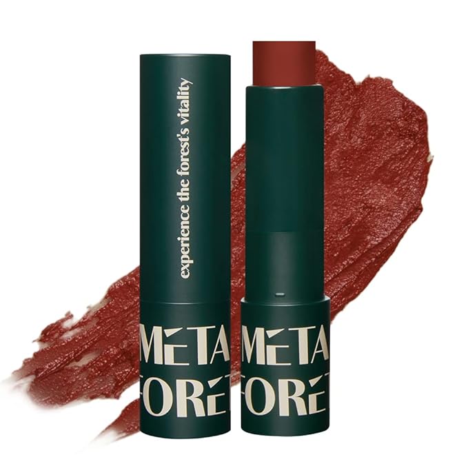 METAFORET Vegan Tinted Lip Balm 0.12oz 3.5g Experience Softer, More Radiant Lips with Lip Tint Butter Balm - Moisturizing, Tinted, and Perfect for Lip Care and Lip Glow (#05 Brick Red)
