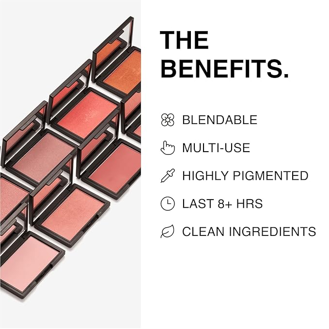 Makeup Powder Blusher - "Loveless" - 4g / 0.141 oz - Full Coverage, Natural Blush - Soft, Buildable Pink, Coral, Peach & Golden Hues - Matte & Shimmering Shades Gives Cheeks a Radiant Glow