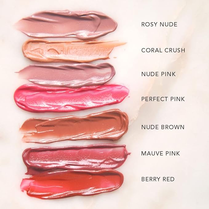 Oh-So-Luxe Liquid Tinted Lip Balm, Hydrating & Nourishing Tinted Lip Oil for dry dark lips, results in Soft & Glowing Lips, Moisturizing, Non-Sticky Berry Red Shade - 0.10 Fl Oz - RAS LUXURY OILS