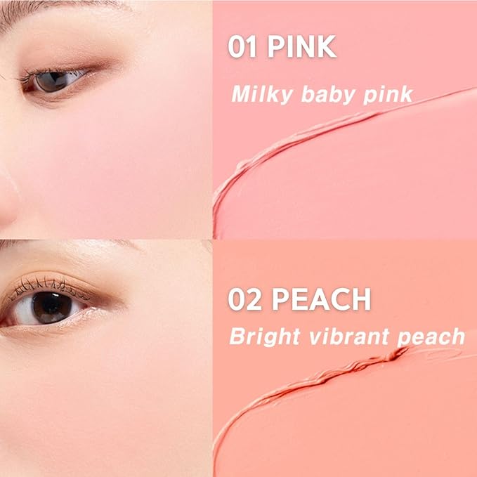 BBIA Ready To Wear Downy Cheek Cream Blush 8 Color - Creamy Blendable & Buildable Blush Dewy Texture & Matte Finish High Pigment Longlasting Lightweight Natural Face Makeup, 0.12oz (08 DOWNY ROSY)