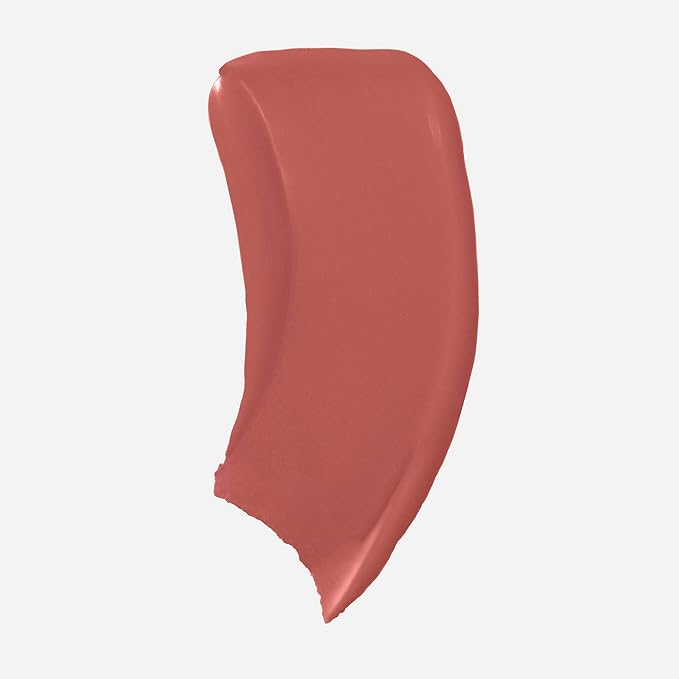 Saie Dew Blush - Lightweight Liquid Blush with a Blendable + Buildable Cream Finish - Dewy Cheek Tint with Doe Foot Wand Makeup Applicator - Warm Dusty Rose - Cutie (.40 oz)
