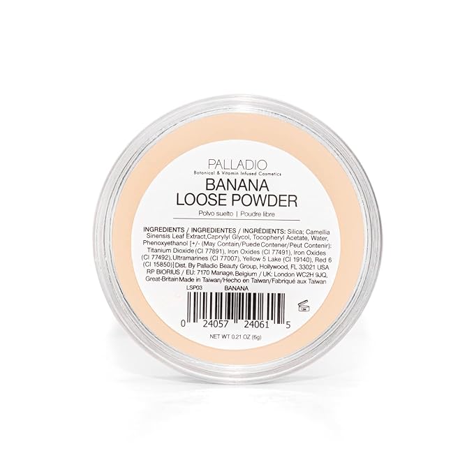 Palladio 4 Ever+Ever Mattifying Loose Setting Powder (Banana Powder)