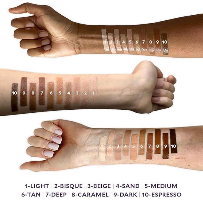 Fièra Luxury Concealer with Anti-Aging - All Day Coverage for Dark Circles, Fine Lines, Wrinkles & Spots - Dark, 0.5 Ounce