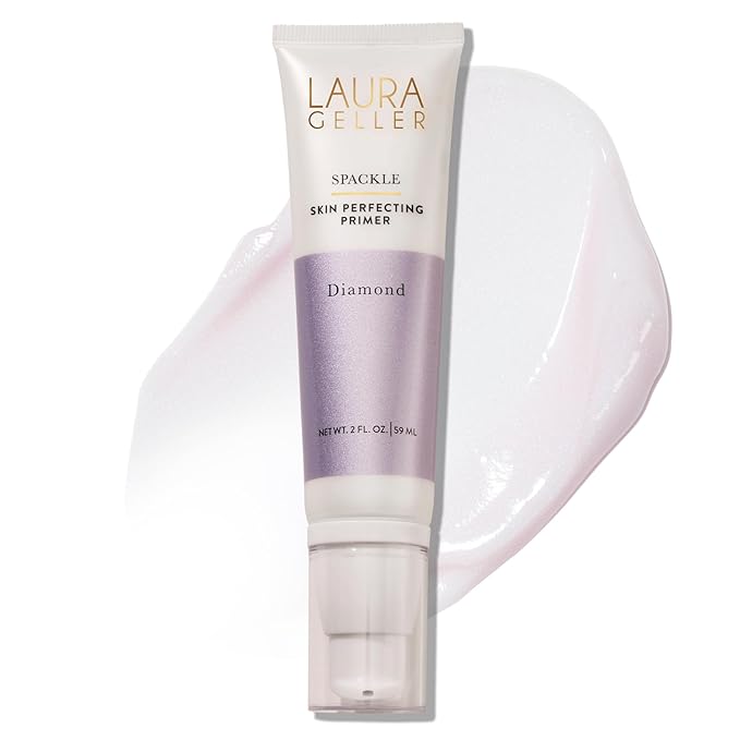 LAURA GELLER NEW YORK Spackle Primer - Diamond - Super-Size 2 Fl Oz - Hyaluronic Acid Makeup Primer for Mature Skin