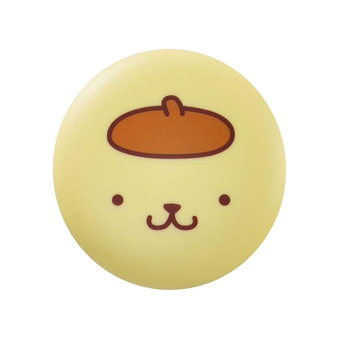 The Crème Shop x Sanrio Hello Kitty Macaron Lip Balm Korean Cute Scented Pocket Portable Soothing Advanced Must-Have on-the-go (Pompompurin Caramel Pudding)