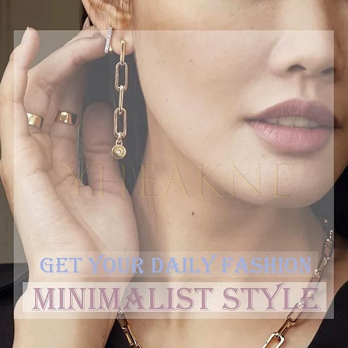 Boho Bar Threader Earrings Silver Line Earrings String Drop Dangle Earrings Pull Through Long Chain Earrings Jewelry for Women and Girls