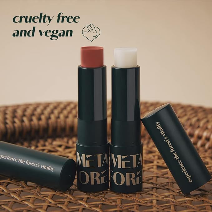 METAFORET Vegan Tinted Lip Balm 0.12oz 3.5g Experience Softer, More Radiant Lips with Lip Tint Butter Balm - Moisturizing, Tinted, and Perfect for Lip Care and Lip Glow (#04 Red Velvet)