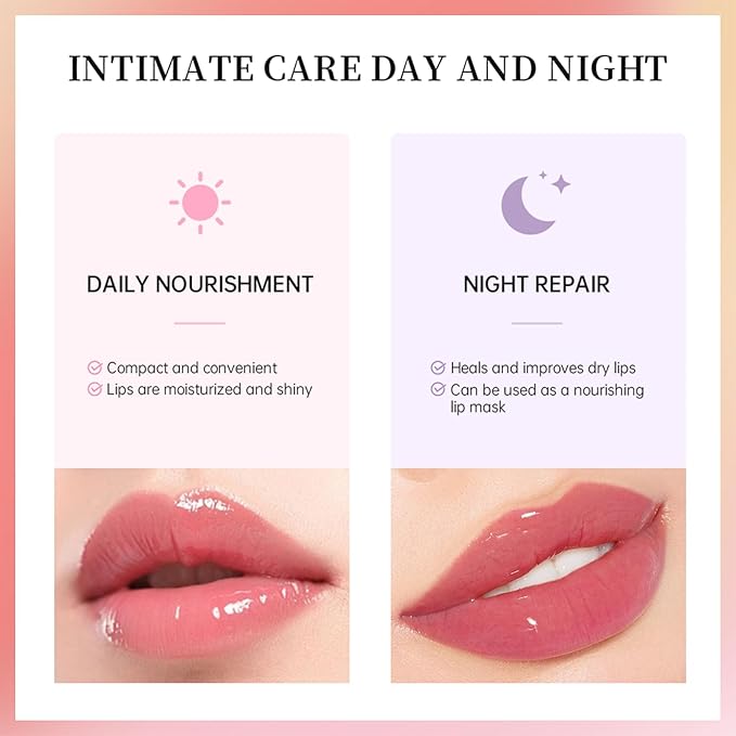 Erinde Lip Butter Balm, Moisture Hydration Lip Butter Gloss, Sheer Tinted Lip Mask and Lip Balm, Soothing Lip Treatment Care Makeup, Shine Lip Glow Oil for Dry, Chapped Lips, 03 Brown Sugar
