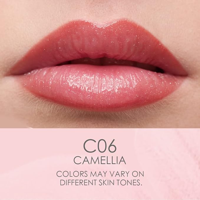 CATKIN Lip Balm Color Tinted Changing Lipstick Ultra Hydrating Lip Moistrurizer Chapstick with Vitamin E Nourishing For Cracked & Dry Lips 0.12 oz C06 CAMELLIA