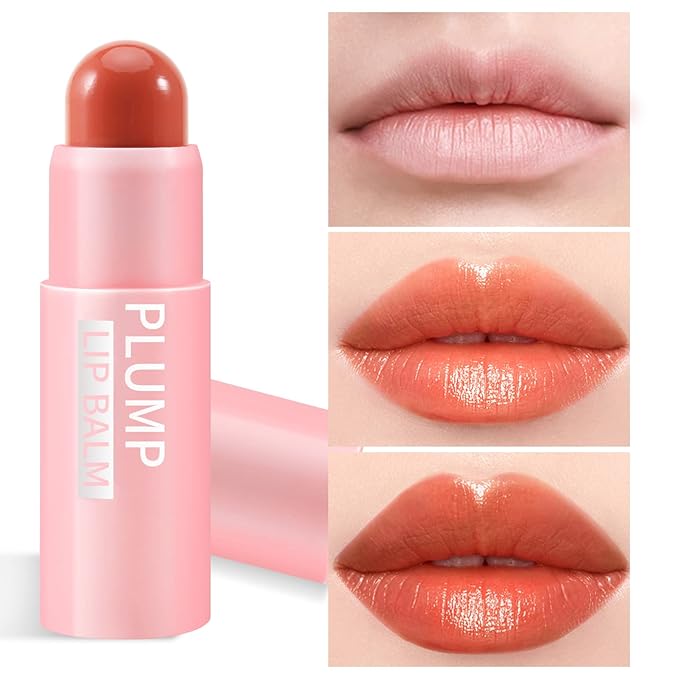 Boobeen Lip Plumping Balm,Moisturizing Lip Plumper Makeup, Long Lasting Lip Moisturizer for Lip Care, Hydrating Lip Balm for Natural Lip Color