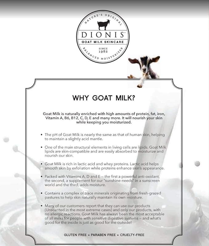 Dionis Goat Milk Lip Balm 3 Piece Set - Milk and Honey