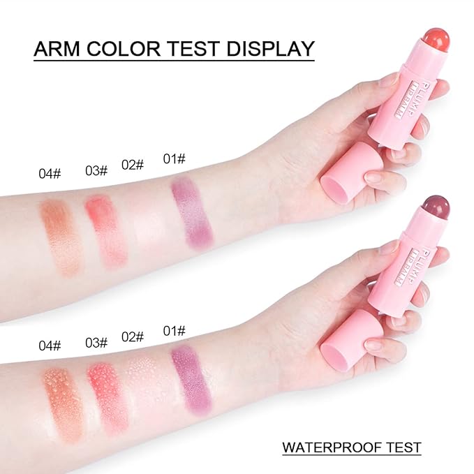 Plumping Lip Balm - Tinted Lip Balm Plumper - Enhancing & Hydrating Lip Moisturizer Fade Lip Lines Lip Care 0.17Oz/4.8g - 01 MAUVE WHIP