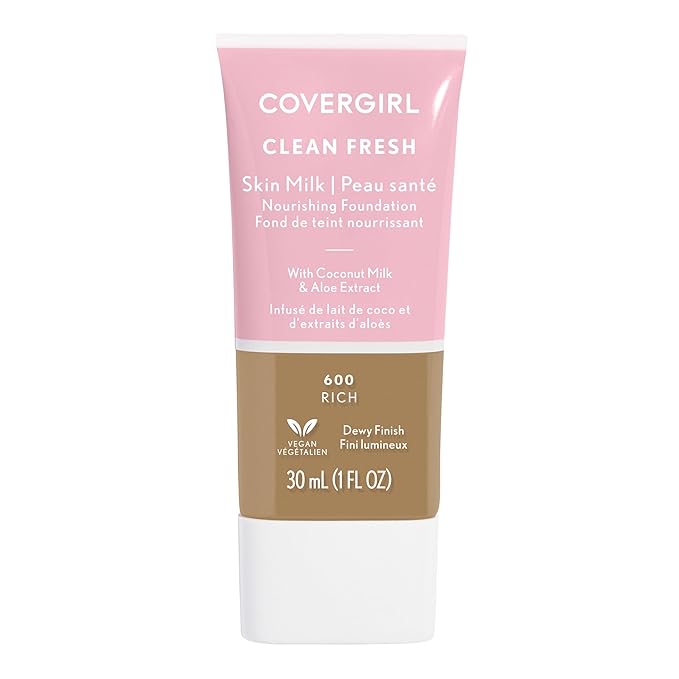 COVERGIRL Clean Fresh Skin Milk Foundation, Rich, 1 Fl Oz (Pack of 1) (packaging may vary)