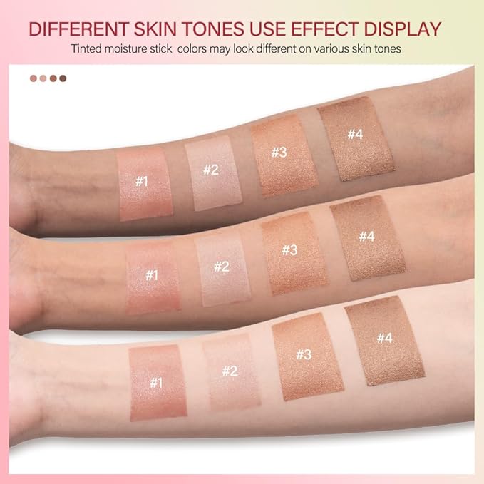 Cream Contour Stick,Multi-Use On The Go Bronzer Stick,Long-lasting Highlight Stick,Glow Bronzer Stick for Face,Lightweight and Blendable Contour Stick for Women (02# Soft Glow)