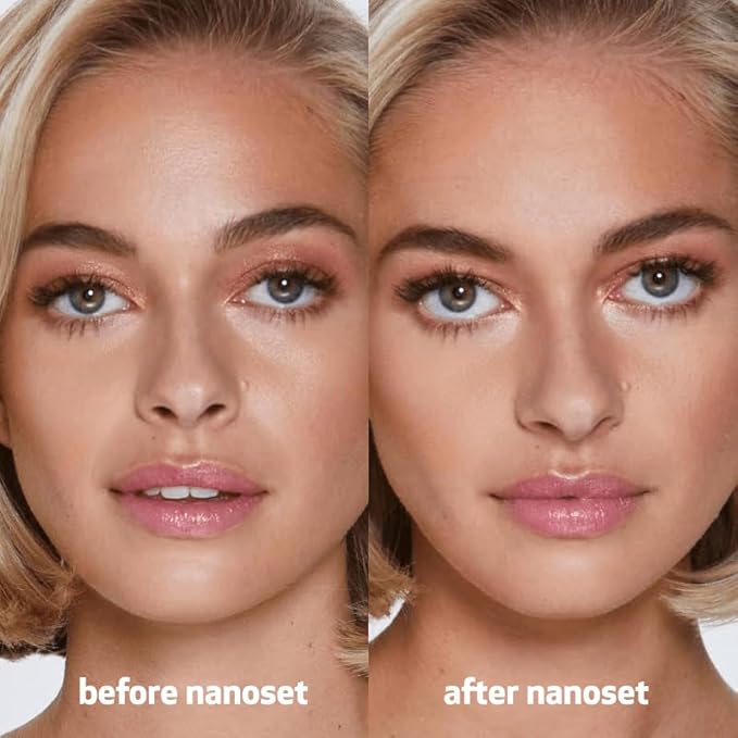 Indeed Labs Nanoset Blurring Setting Spray - Made With Ectoin - Lightweight, Long Lasting, Mattifying, Revitalizes, Controls Shine, Refreshes, Hydrates, All-Day Wear (Setting Spray)