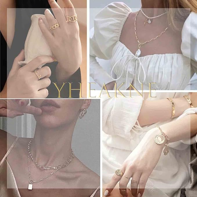 Boho Layered Satellite Disc Choker Necklace Gold Sequin Disc Chain Necklace Vintage Double Layer Necklace Short Collarbone Necklace Chain Jewelry for Women and Girls Gift