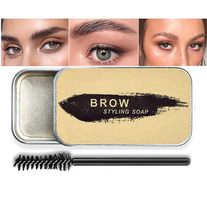 All in One Makeup Kit For Girls 12 Colors Black Smokey Gray Silver Glitter Shimmer Eyeshadow Palette, Foundation Face Primer, Makeup Brush, Makeup Sponge, Eyebrow Soap Kit, Lipstick Set, Winged Eyeliner Stamp (SetD)