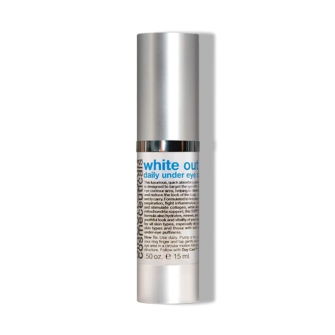 Sircuit Skin WHITE OUT+ Daily Under Eye Care - Hydrating Eye Cream with Granpowder Lumiere DP, Magnolia Extract + Mild Acids - Help Reduce the Appearance of Puffy Eyes + Dark Circles (0.5 oz)