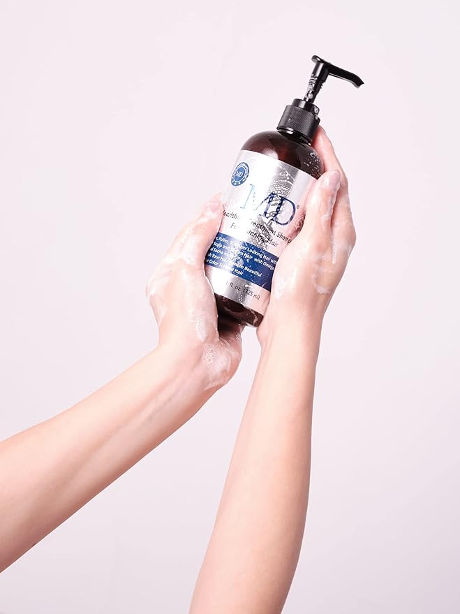MD Revitalizing Shampoo for Men & Women – Sulphate-Free Hair Thinning Shampoo with Aloe Vera, Chamomile – Hair Loss, Regrowth Anti Thinning Shampoo for All Hair Types