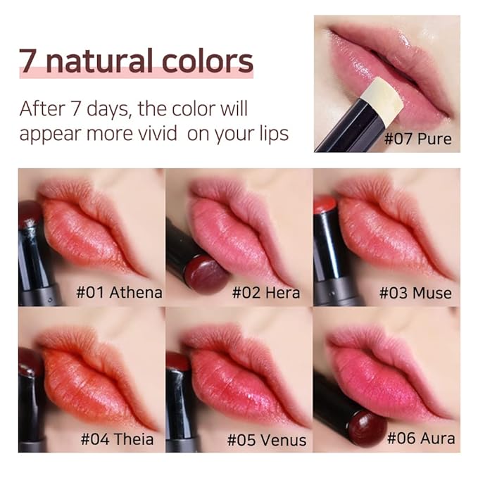 NATURAL SHINE Lux Triple Lip CURE Balm VENUS (Ruby Red) tar-free, 100% natural ingredients, deep nourishing nighttime lip treatment care for dry and chapped lips (0.17 oz)