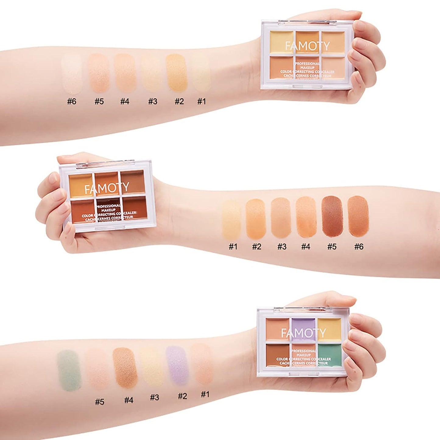 3 Pack Highlight & Contour Pro Palette, with 11 Pcs Premium Makeup Brushes, Waterproof Long-Lasting Full Face Cosmetics Cream Contour 18 Colors Full Makeup Kit for Women Birthday Gift