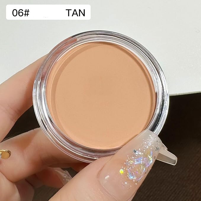 7 Color Solid Concealer Full Coverage Correcting Cream Concealer Waterproof Long-lasting Under Eye Concealer for Dark Circles Color Corrector Pro Concealer (Color 06)