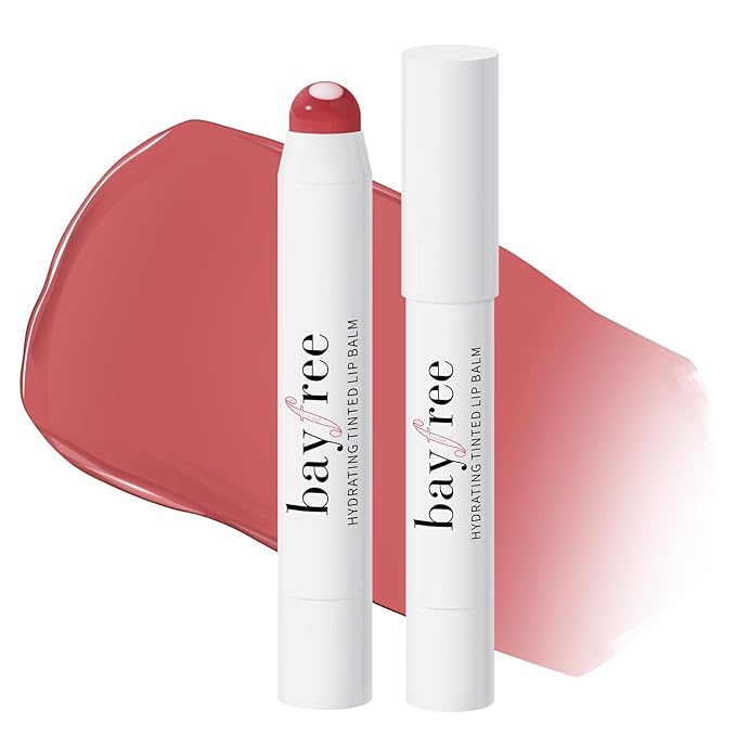 Tinted Lip Balm Plumper, Glossy, Pump Lips, Lightweight, Moisturize & Tint with Jojoba Seed Oil, Vegan Lip Balm Lip Care Present, Tang Peony