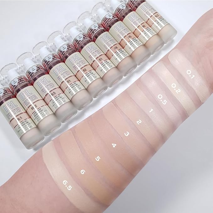 Revolution Beauty, IRL Filter Longwear Foundation, Soft & Breathable Formula, Medium to Full Coverage, Matte Finish, F3, 0.7 Fl. Oz