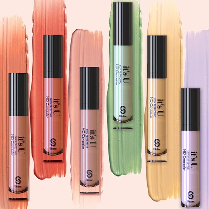 SISTAR It's U Skin Perfecting Conceal HD Contour Color Corrector Full Coverage Smooth and Flawless (Deep Orange)