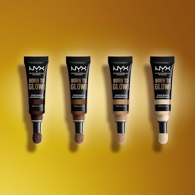 NYX PROFESSIONAL MAKEUP Born To Glow Radiant Concealer, Medium Coverage - Alabaster