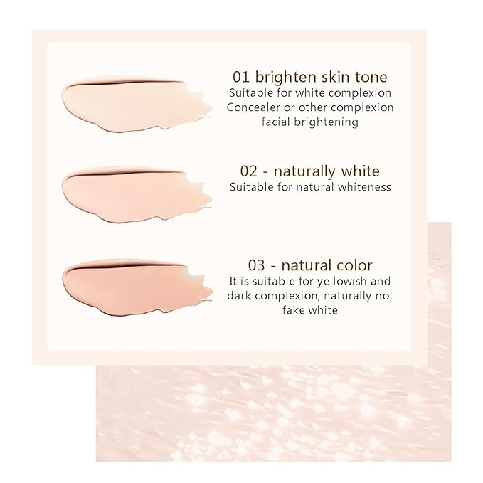 Happyhours 2 in 1 Foundation Anti-Wrinkle Concealer with Built-in Brush, Novo Foundation and Concealer Double Head Makeup Stick, Waterproof Long Lasting Anti-Wrinkle Concealer Foundation (2Pcs-01)