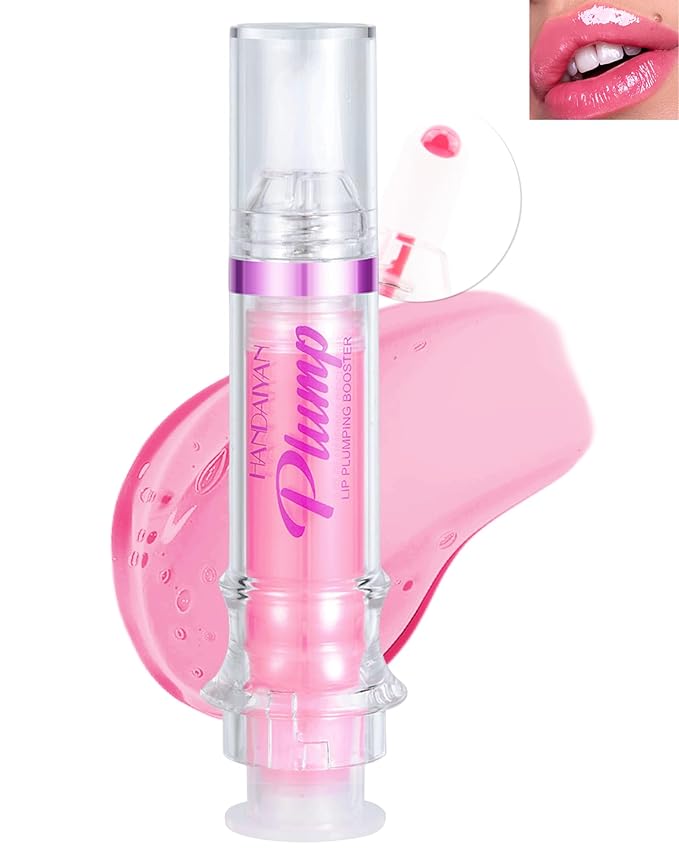 Spicy Lip Plumping Booster,Plumping Lip Oil with Chili Extract, High-Shine Smooth Fuller Lips, Hydrating & Volumizes Lip Glaze, Plump and Pout Lip Plumper Lipstick, Christmas Makeup Gift for Women-05#
