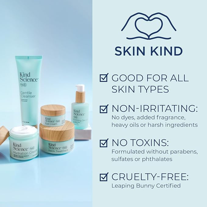Kind Science by Ellen DeGeneres Eye Cream - Under Eye Cream to Refresh Eyes - Hydrating Eye Cream for Wrinkles Noticably Smooths & Moisturizes - Paraben, Dye & Fragrance Free, 0.5 fl oz