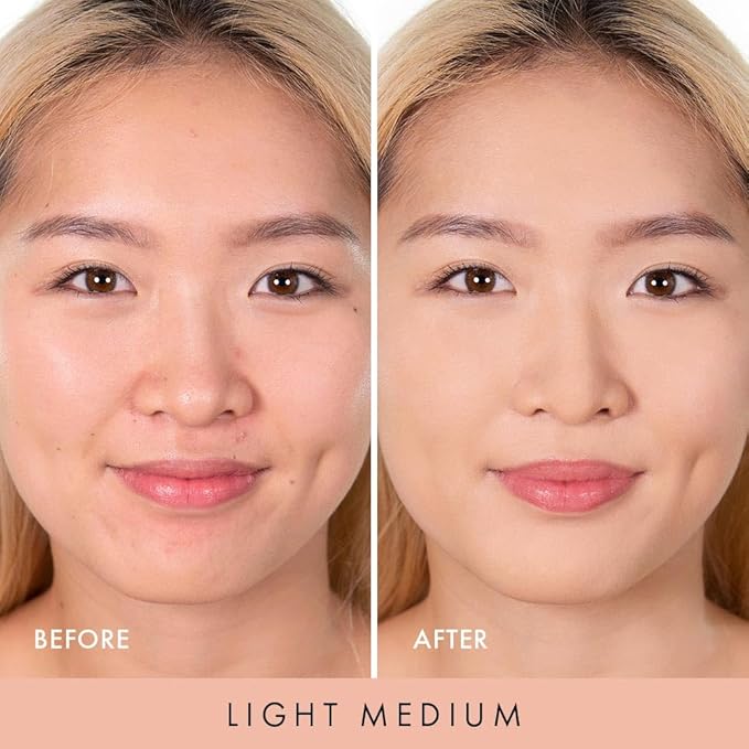 Wander Beauty Wanderlust Powder Foundation -Light Medium-Blurs and Evens Skin Tone-Perfects and Hydrates With Hyaluronic Acid, Aloe,Honeysuckle, & Vitamin E -Lightweight, Buildable Coverage - 0.31 oz