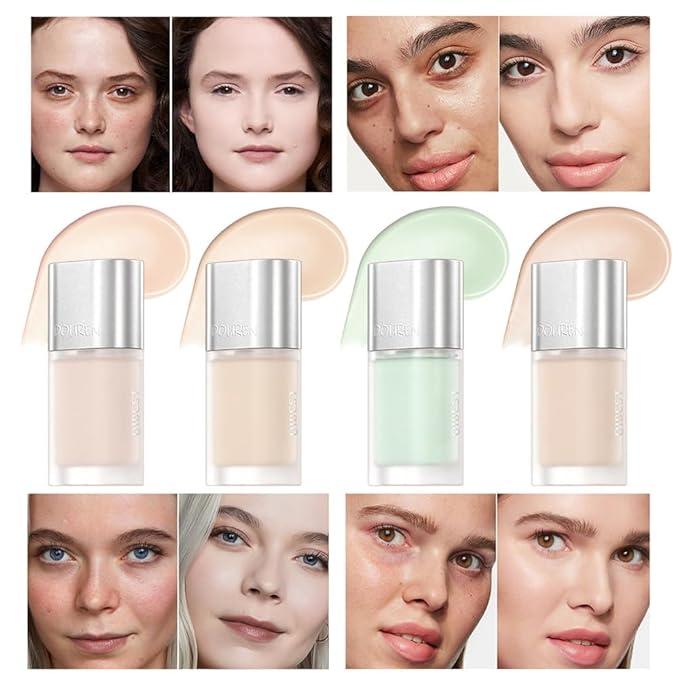AKARY Moisturizing Precision Concealer, Lightweight & Breathable Cover-up Cream Moist Concealer, Cover Dark Circles Multi-Use Camouflage Cream, Creamy Texture Full Coverage Conceals(03#Greener)