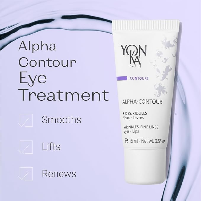 Yon-Ka Alpha-Contour Eye and Lip Cream (15ml) Anti-Wrinkle Regenerating Contour Creme, Naturally Soften Signs of Aging with Botanical Oil Blends and Fruit Acids, All Skin Types, Paraben-Free