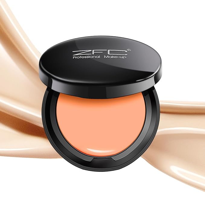 Foundation Makeup Concealer, Medium-to-Full Coverage Foundation Cream, Long Lasting Waterproof Up to 12HR Hybrid Setting Powder (Deep Bronze-A09)