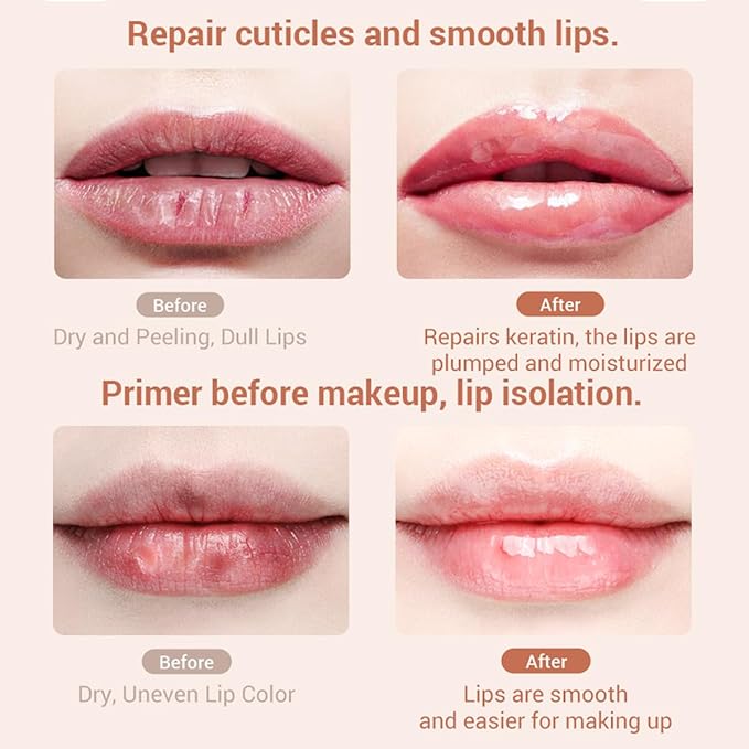 Strawberry Lip Balm, Sleeping Lip Mask, Exfoliating Honey Lip Balm, Hydrating & Prevention Dry and Cracked Lip Scrubs Exfoliator, Lip Repair Nourishes the Lip Skin