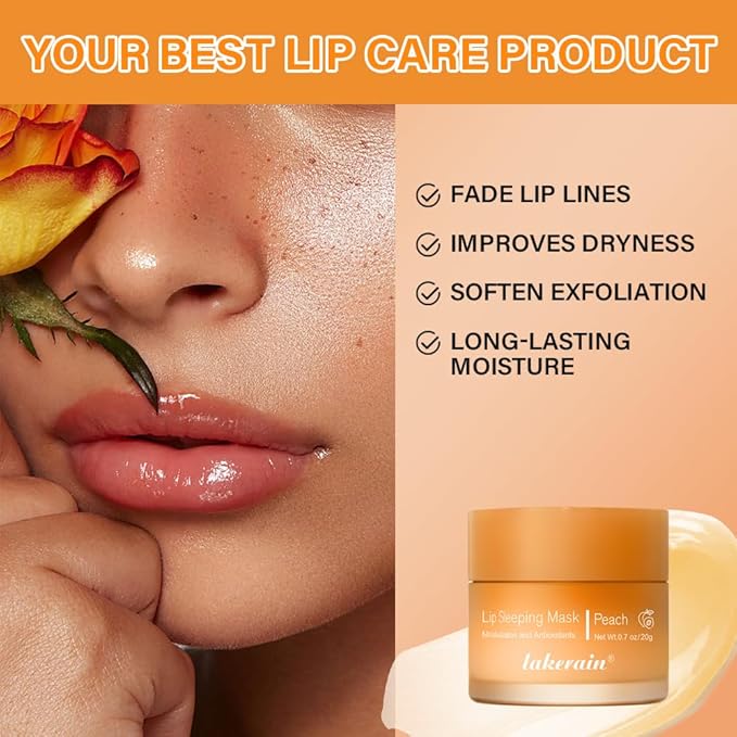 Lip Sleeping Mask,lip Mask With Vitamin C, Antioxidants,lip Mask Overnight,Improves Dryness,Nourishes And Hydrates,Brighten Lip Colour,Reduce Lip Lines 0.7 Fl Oz(04#grape)