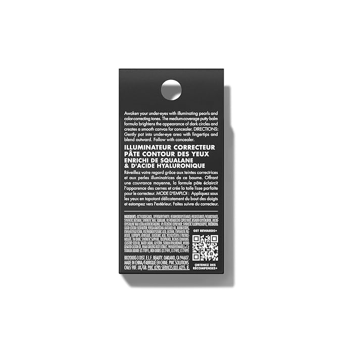 e.l.f. Putty Color-Correcting Eye Brightener, Under-eye Brightener & Primer Reduces Appearance Of Dark Circles, Vegan & Cruelty-Free, Tan/Deep