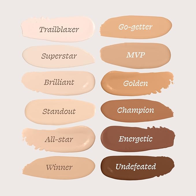 Alleyoop Game Face Concealer Makeup, Lightweight to Medium Buildable Coverage Under Eye Concealer, For Blemishes, Crease-proof and Hydrating with Aloe Stem Cell, Smooth Second Skin Finish - MVP