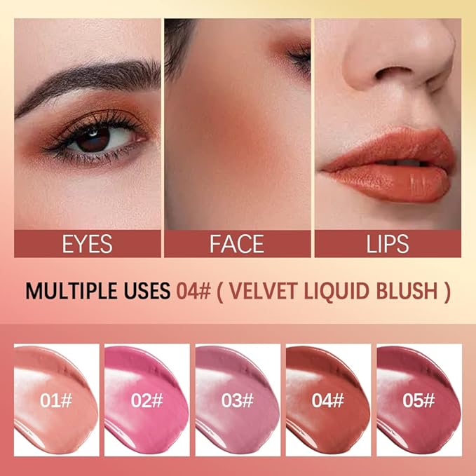 Liquid Blush,Cream Blush,Soft Smooth Natural Matte Finish,Long Lasting&Waterproo Dewy Cheek Tint,Moisturizing Lightweight Blendable Feel Blush Makeup.(01-BLISS)
