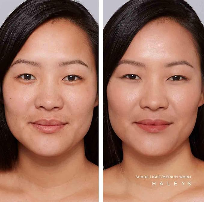 HALEYS Weightless Longwear Concealer (Medium - Warm), Re-vive, Medium to Full Coverage, Gripping Concealer, Fast-setting, All-Day Wear, Spot Concealing, Brightens, Streak-free, Light-diffusing, V+CF