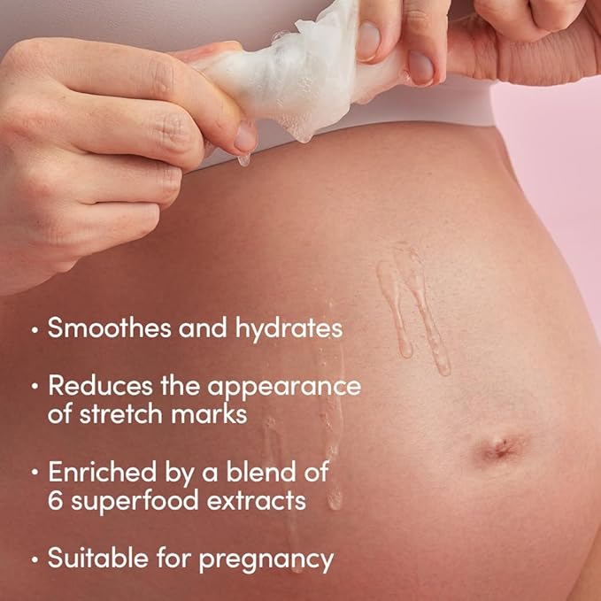 Evereden Nourishing Stretch Mark Cream, 4.0 fl oz. & Golden Belly Serum, 1.7 fl oz. & Soothing Belly Mask for Stretch Marks - 2nd/3rd Trimester Size, 4 pack | 3 Item Bundle Set | Pregnancy Skincare